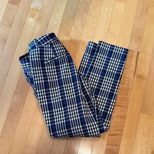 Women’s banana republic Blue and Black Plaid Pants